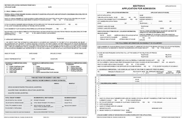HF-24   S8 Application for Admission