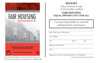 HF-45 Fair Housing Booklet Receipt