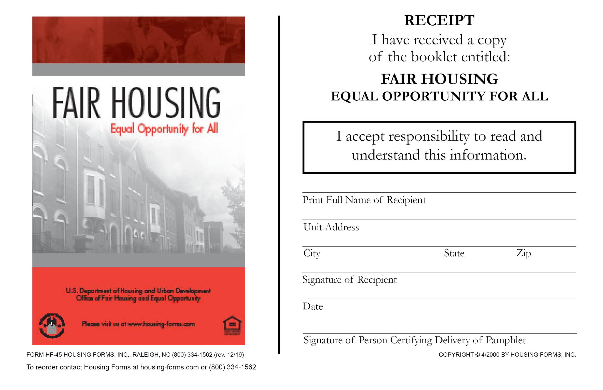 Housing Faq Booklet.pdf HF-45 Fair Housing Booklet Receipt – Housing-Forms