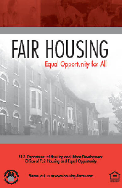 HUD-1686 Fair Housing - Equal Opportunity for All
